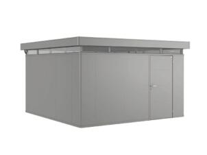 Biohort CasaNova abri de jardin gauche 430x430x250 cm gris quartz métallique
