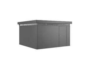 Biohort CasaNova tuinhuis rechts 430x430x250 cm donkergrijs metallic