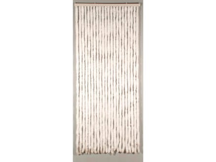 Confortex Castor rideau de porte chenille 90x205 cm blanc 1