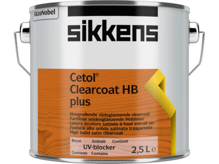Sikkens Cetol Clearcoat HB plus 2,5l kleurloos