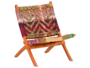 Chaise pliable multicolore