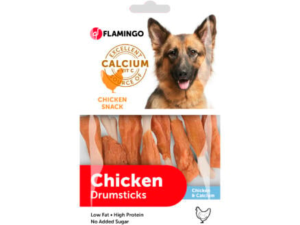 Flamingo Chicken Snack Drumsticks Calcium hondensnack kip 85g 1