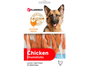 Flamingo Chicken Snack Drumsticks Calcium hondensnack kip 85g