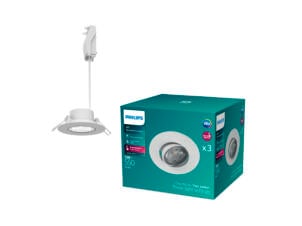Philips Cilantro spot encastrable 5W blanc blanc froid 3 pièces