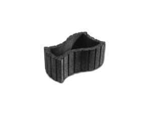 Cinthia bac à fleurs 58,5x35 cm béton anthracite
