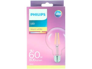 Philips Classic Globe LED bollamp filament E27 60W