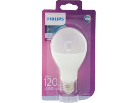 Philips Classic ampoule LED sphérique E27 18W blanc 1