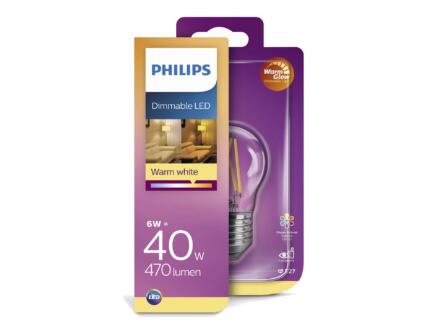 Philips Classic ampoule LED sphérique filament E27 5W dimmable 1