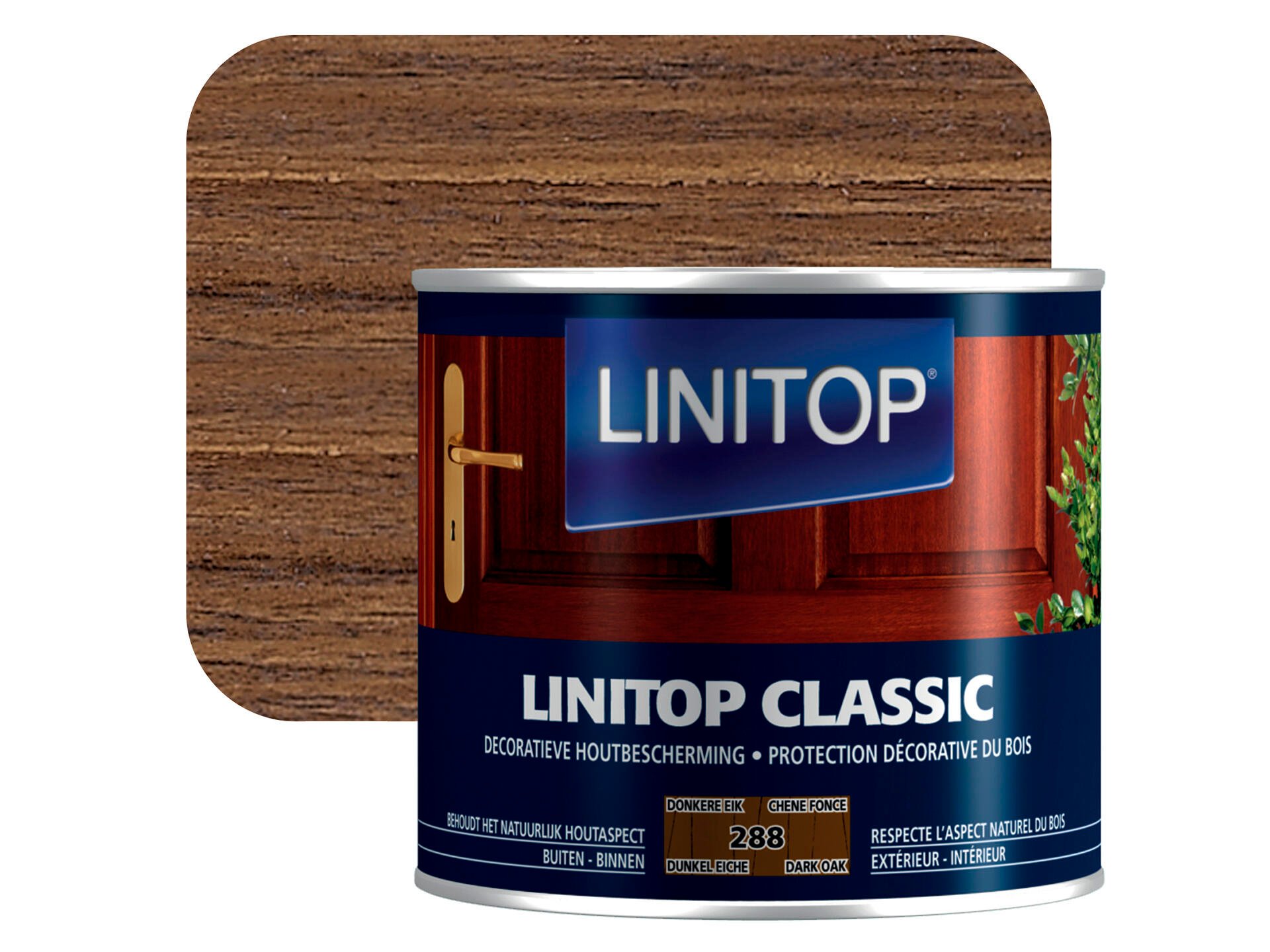 Linitop Classic beits 0,5l donkere eik #288