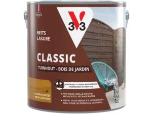 V33 Classic lasure bois de jardin 2,5l brun clair