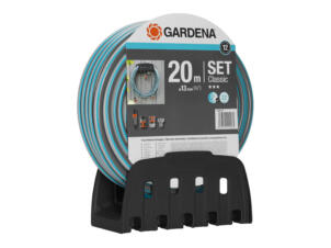 Gardena Classic support mural avec tuyau d'arrosage 13mm x 25m