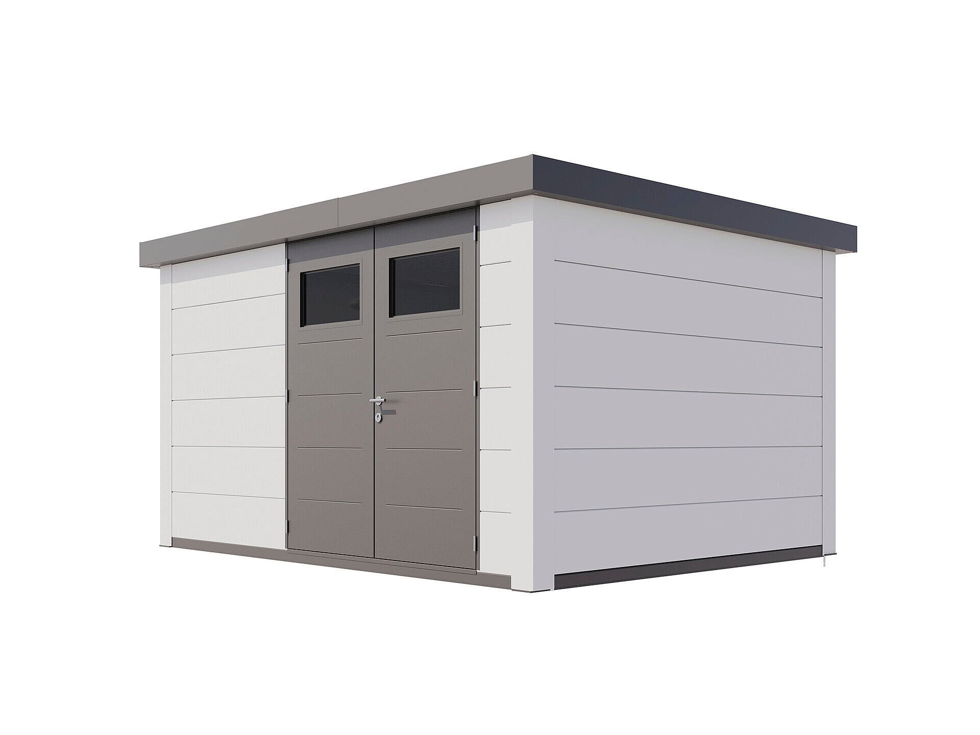 Telluria Classico 3930 abri de jardin en métal 388x298x219 cm blanc