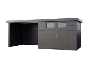 Telluria Classico Lounge S 3024 metalen tuinhuis 298x238x219 cm + uitbreiding links 280cm antraciet