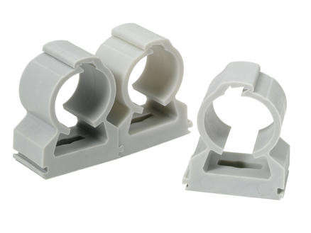 Profile Clip serre-câble 20mm gris 20 pièces 1