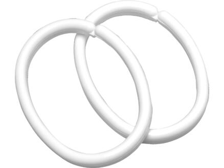 Sealskin Clips anneaux rideau de douche blanc 12 pièces 1