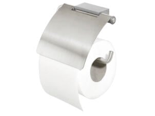 Tiger Cliqit porte-papier toilette avec couvercle inox brossé