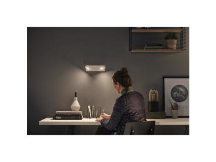 Philips Clockwork LED balkspot 2x4,5 W wit
