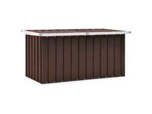 Coffre de jardin 129x67x65 cm marron