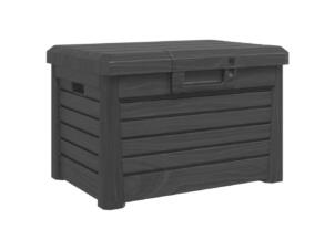 Coffre de jardin polypropylène anthracite