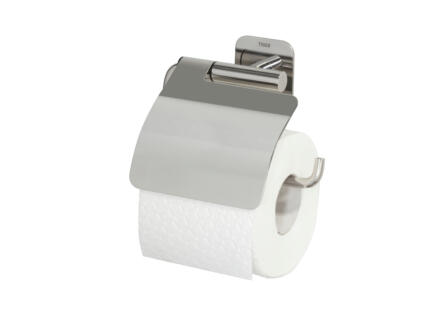 Tiger Colar porte-papier toilette avec couvercle inox brossé 1