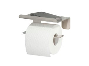 Tiger Colar porte-papier toilette avec tablette inox brossé