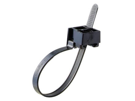 Legrand Collier serre-câble avec support noir (10 pièces)