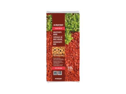Agrofino Color Decor houtchips 10-40 mm 50l rood 1