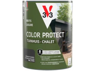 V33 Color Protect beits tuinhuis 0,75l antraciet