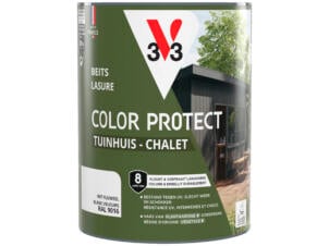 V33 Color Protect lasure bois chalet 0,75l blanc