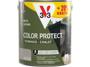 V33 Color Protect lasure bois chalet 2,5l + 20% beige