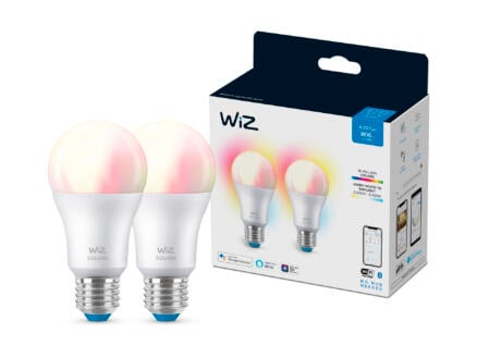 WiZ Color ampoule LED poire E27 8,5W dimmable 2 pièces