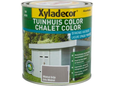 Xyladecor Color houtbeits tuinhuis 1l mistral grijs 1