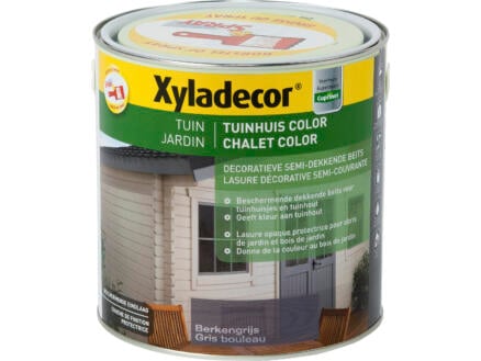 Xyladecor Color houtbeits tuinhuis 2,5l berkengrijs 1