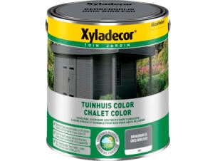 Xyladecor Color houtbeits tuinhuis 2,5l berkengrijs