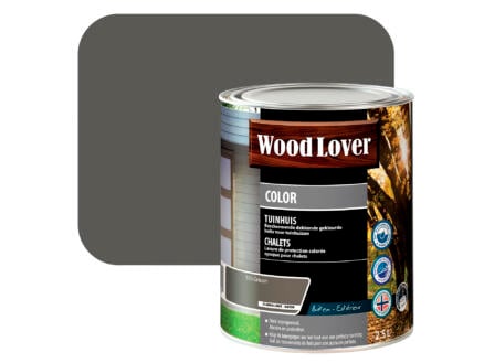 Wood Lover Color houtbeits tuinhuis 2,5l grison 1