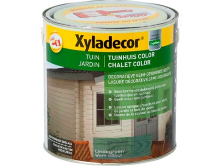 Xyladecor Color houtbeits tuinhuis 2,5l lindegroen 1