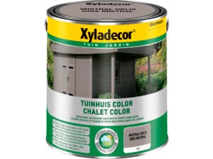 Xyladecor Color houtbeits tuinhuis 2,5l mistral grijs
