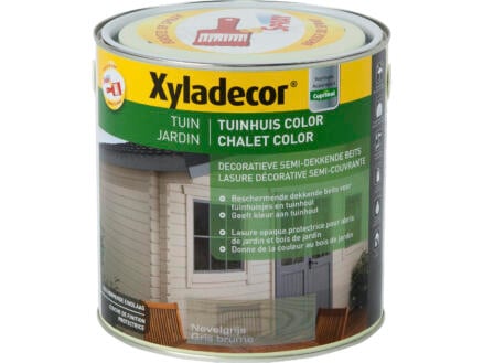 Xyladecor Color houtbeits tuinhuis 2,5l nevelgrijs 1