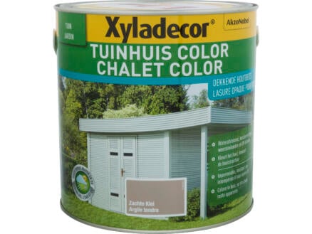 Xyladecor Color houtbeits tuinhuis 2,5l zachte klei 1