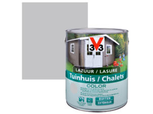 V33 Color houtbeits tuinhuis zijdeglans 2,5l pure everest