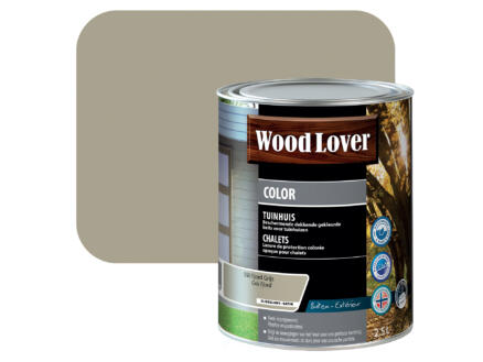 Wood Lover Color lasure bois chalet 2,5l gris fjord 1