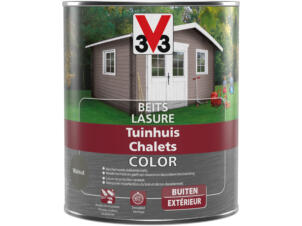 V33 Color lasure bois chalet satin 0,75l walnut