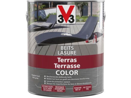 V33 Color lasure terrasse mat 2,5l bois grisé 1