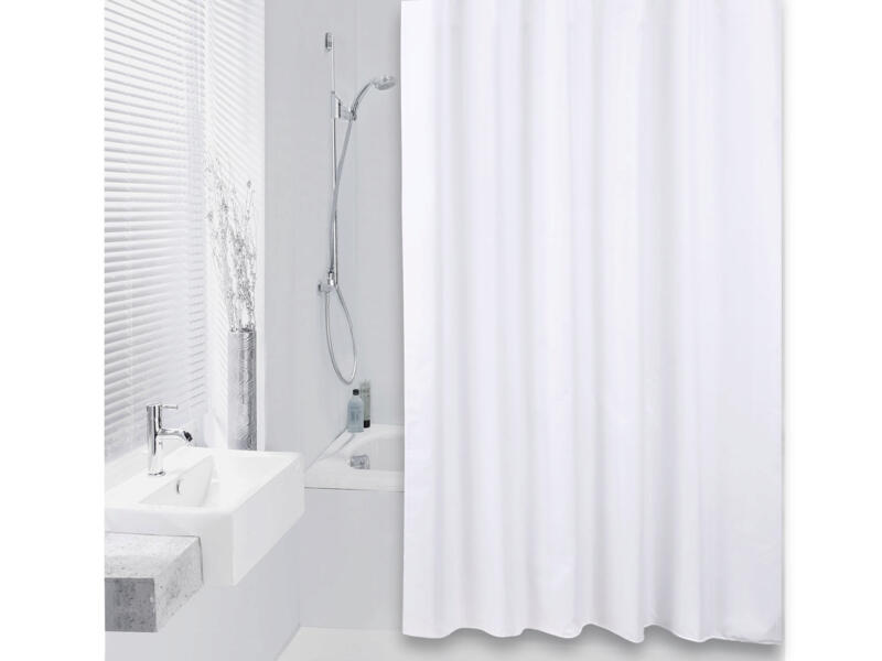 Differnz Color rideau de douche 240x200 cm blanc