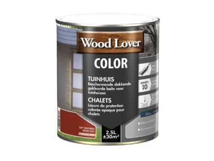 Wood Lover Color tuinhuis houtbeits 2,5l oslo rood #640 1