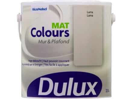 Dulux Colours muur- en plafondverf mat 2,5l lama 1