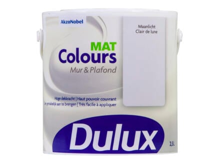 Dulux Colours muur- en plafondverf mat 2,5l maanlicht 1
