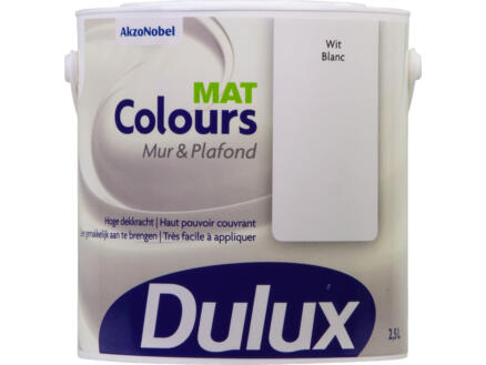 Dulux Colours muur- en plafondverf mat 2,5l wit 1