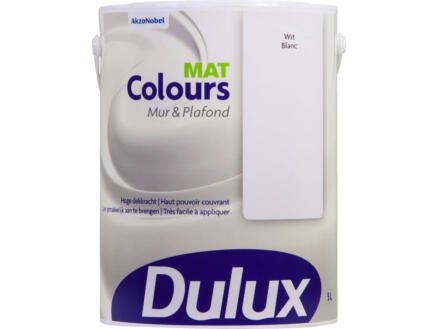 Dulux Colours muur- en plafondverf mat 5l wit 1