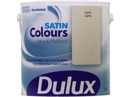 Dulux Colours muur- en plafondverf zijdeglans 2,5l lama 1